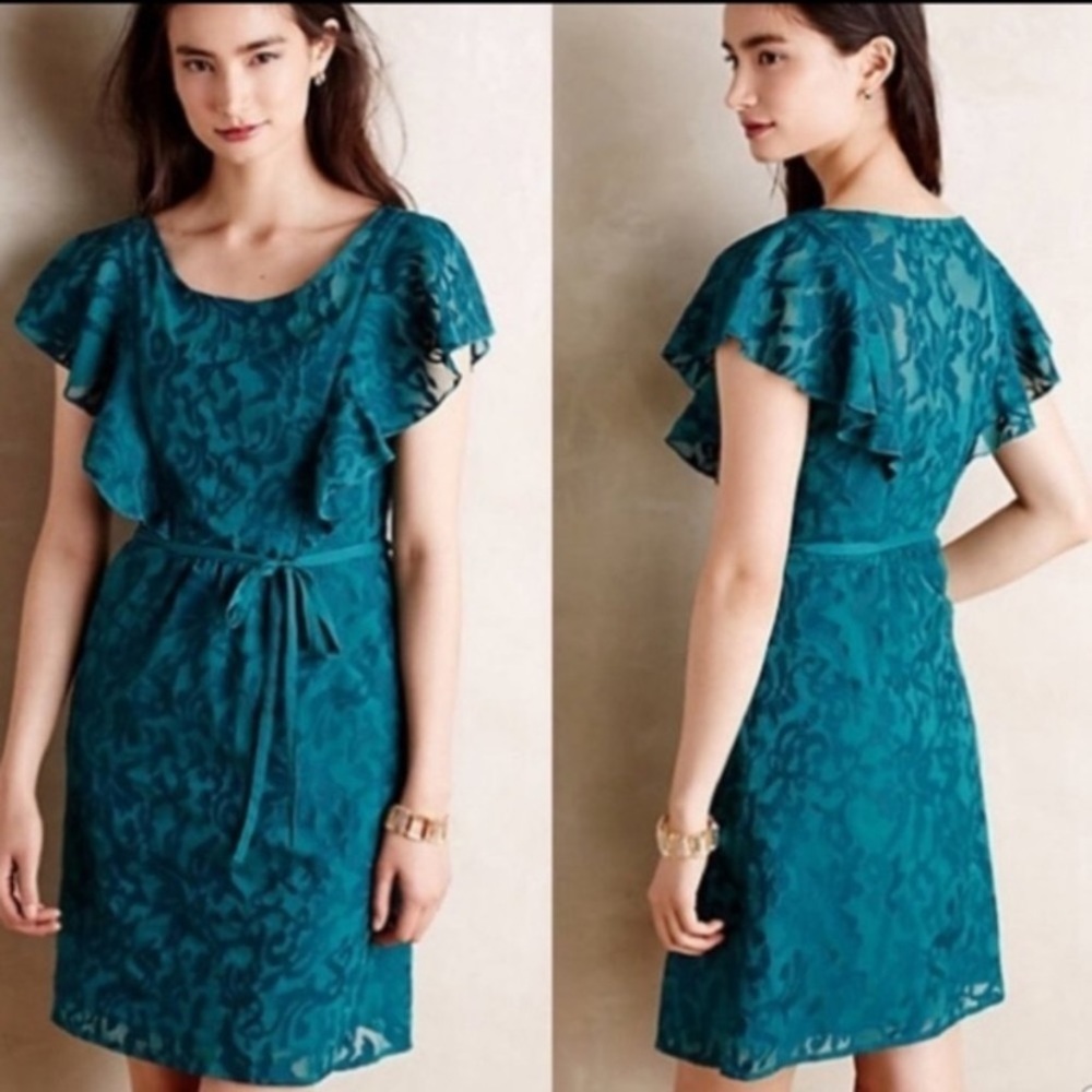 Anthropologie Moulinette Soeurs Green Dress 4